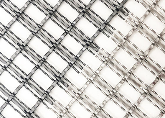 cavo tessuto architettonico Mesh Partition Panel Decorative Metal di colore nero di 4.4mm