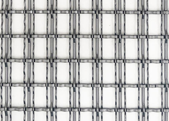 cavo tessuto architettonico Mesh Partition Panel Decorative Metal di colore nero di 4.4mm