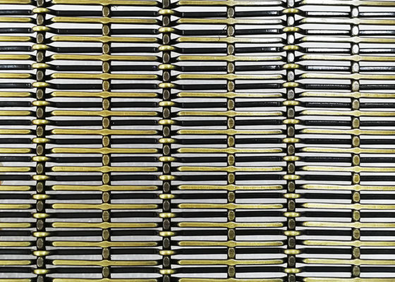 acciaio inossidabile architettonico d'ottone antico Mesh For Wall Cladding di lunghezza di 3m