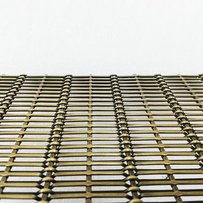 acciaio inossidabile architettonico d'ottone antico Mesh For Wall Cladding di lunghezza di 3m