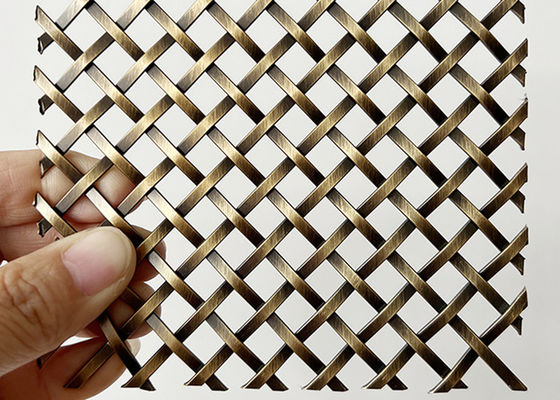 Cavo tessuto d'ottone Mesh For Wall della piegatura della serratura dell'oggetto d'antiquariato bronzeo di colore