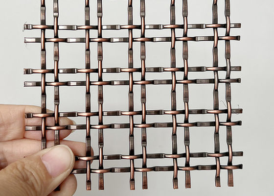 Cavo tessuto decorativo di rame antico Mesh Grilles For Cabinet Doors della piegatura della serratura