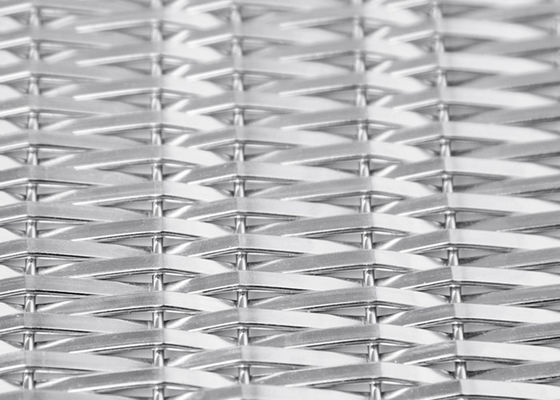 Cavo tessuto rigido Mesh Panels di acciaio inossidabile 4.8mm per il rivestimento dell'elevatore