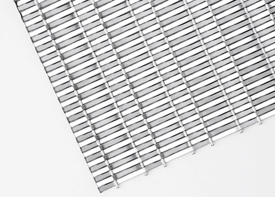 Cavo tessuto rigido Mesh Panels di acciaio inossidabile 4.8mm per il rivestimento dell'elevatore