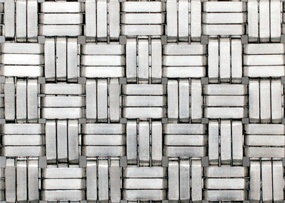 304SS 1.8mm Mesh Panels For Elevator Cab d'acciaio tessuto decorativo
