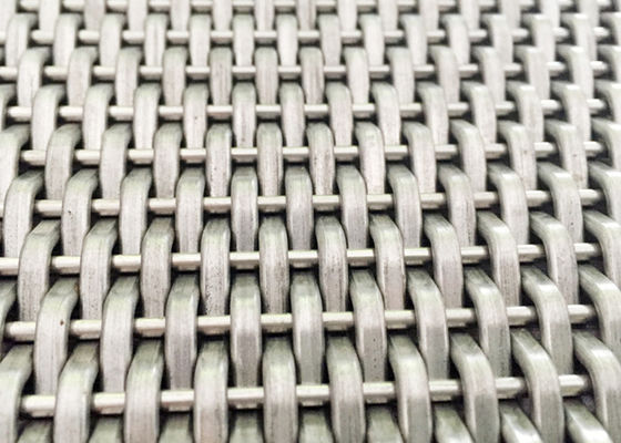 Lunghezza tessuta d'acciaio decorativa della maglia 15m dell'elevatore di Mesh Panels SS316L del cavo