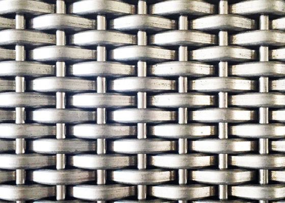 Lunghezza tessuta d'acciaio decorativa della maglia 15m dell'elevatore di Mesh Panels SS316L del cavo
