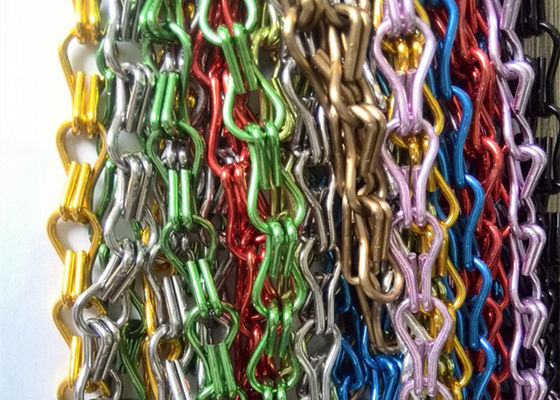 Lo schermo di alluminio della mosca del peso leggero di Brown 1.5mm incatena i colori assortiti decorativi
