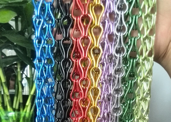 Lo schermo di alluminio della mosca del peso leggero di Brown 1.5mm incatena i colori assortiti decorativi
