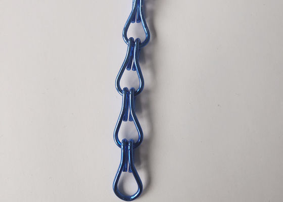 gancio della porta anodizzato blu di 2.0mm doppio dello schermo a catena di alluminio della mosca