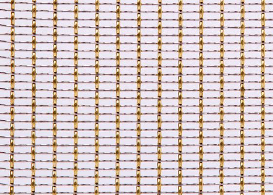 Mobilia tessuta decorativa 36m di Mesh Woven Metal Mesh For del cavo del cavo d'ottone