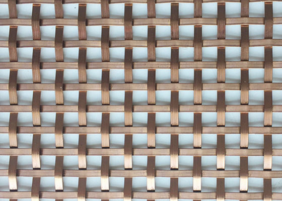 Colore di rame rotondo laminato di vetro del cavo della rete metallica di acciaio inossidabile mezzo per il vetro Tempered