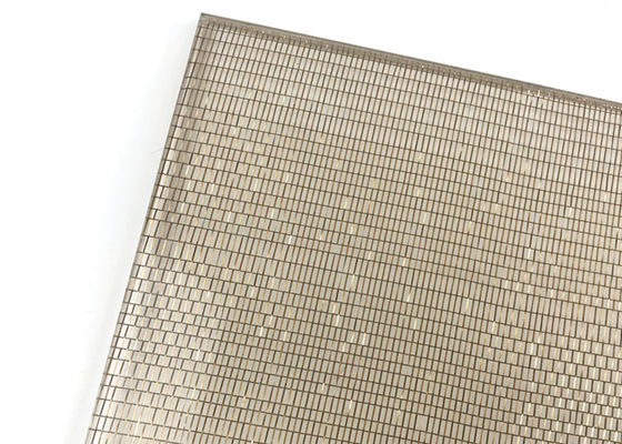 Vetro laminato di vetro di rame di Mesh Metal Fabric For Art del cavo