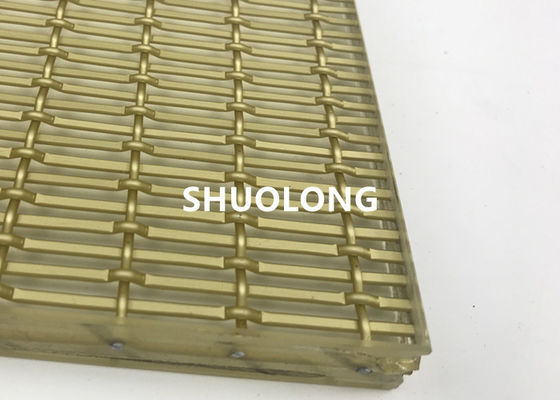 Vetro ossidato di Mesh Gold Color For Sandwich del cavo laminato vetro di alluminio