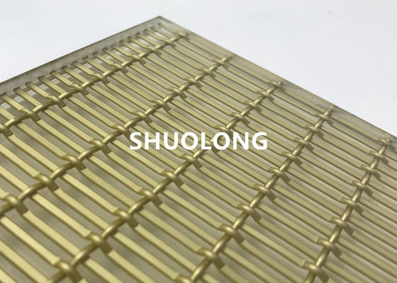 Vetro ossidato di Mesh Gold Color For Sandwich del cavo laminato vetro di alluminio