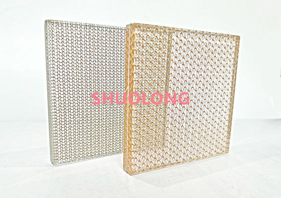Il vetro bronzo ha laminato il cavo Mesh Copper Weave Metal Fabric per la progettazione interna