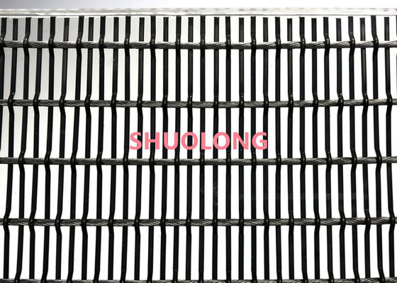 Il vetro nero di colore ha laminato il cavo Mesh Flexible For Partition