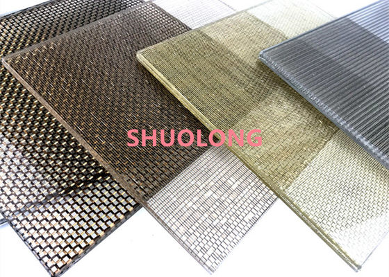 Il vetro nero di colore ha laminato il cavo Mesh Flexible For Partition