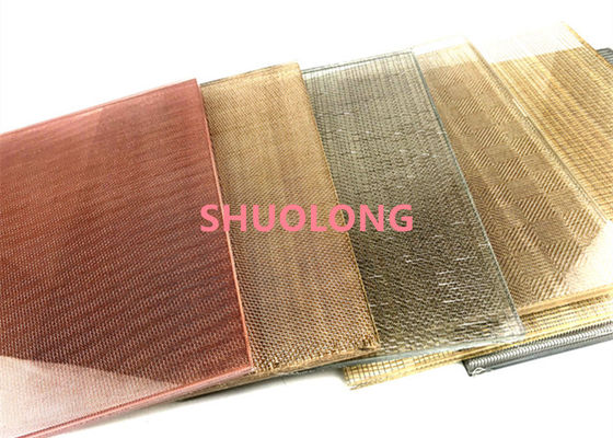 Il vetro nero di colore ha laminato il cavo Mesh Flexible For Partition