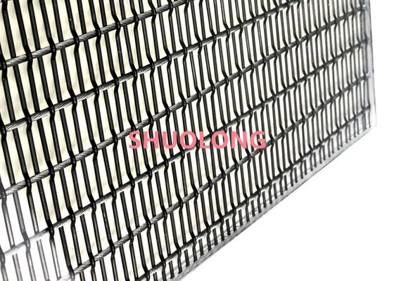 Il vetro nero di colore ha laminato il cavo Mesh Flexible For Partition