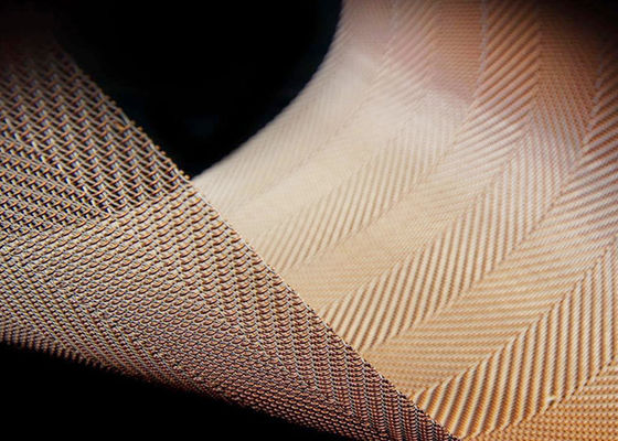 Il vetro di rame fine architettonico ha laminato il cavo Mesh For Tempered Glass