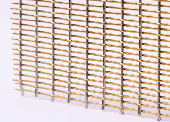 Divisioni di Mesh Fabric Bronze Color For del metallo flessibile di acciaio inossidabile