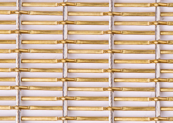 Divisioni di Mesh Fabric Bronze Color For del metallo flessibile di acciaio inossidabile