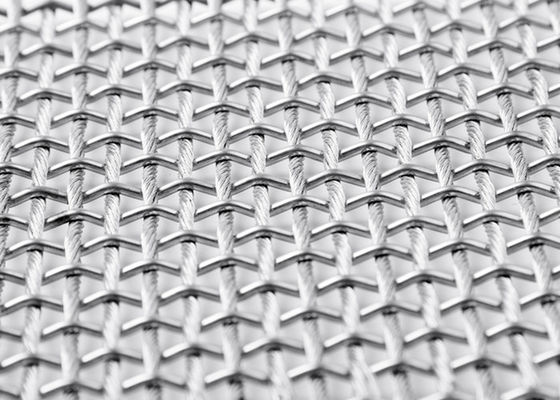 Facciate architettoniche flessibili di Mesh Fabric For Sun Protection del metallo di SS316L