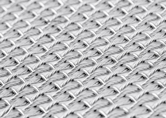 Facciate architettoniche flessibili di Mesh Fabric For Sun Protection del metallo di SS316L
