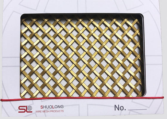 Larghezza architettonica di Mesh Stainless Steel 0.5m-2.0m del metallo di colore dell'oro