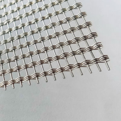 Cavo 0.2mm Mesh Glass Laminated Metal Fabrics per le applicazioni di vetro laminate
