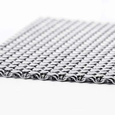 0.5m-2.0m galvanizzati rivestono di ferro il cavo tessuto decorativo Mesh Fabric For Filtration