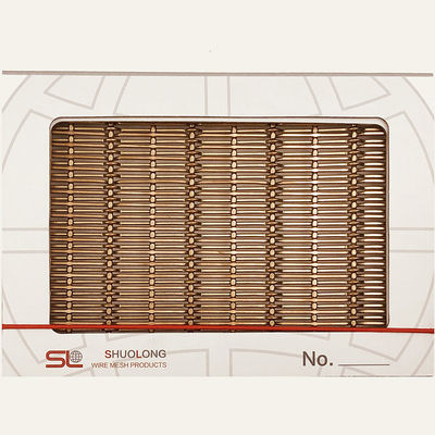 Cavo d'ottone tessuto ad alta resistenza Mesh Panels Zinc Plating