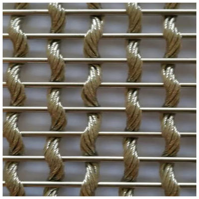 Tessuto di saia d'anodizzazione Mesh Panels Fire Resistance tessuto