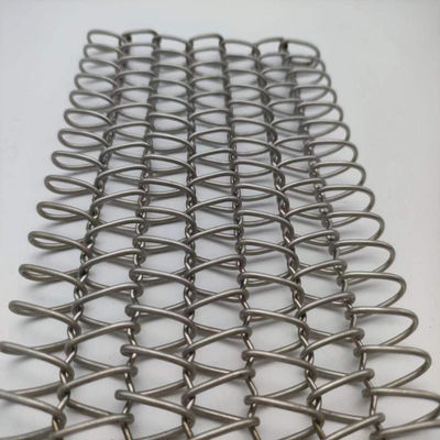 Colore primario PVC rivestito di rete a filo a spirale resistente e durevole
