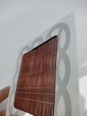 1-2m di larghezza vetro stratificato rete di filo rosso colore Switch decorativo