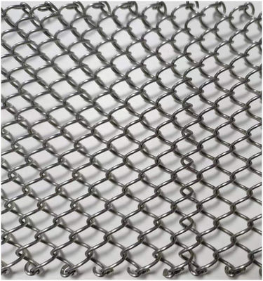 Copper Polished Finish Architettonica Maglia di metallo espanso con stile Twill Weave