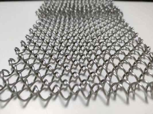 Copper Polished Finish Architettonica Maglia di metallo espanso con stile Twill Weave