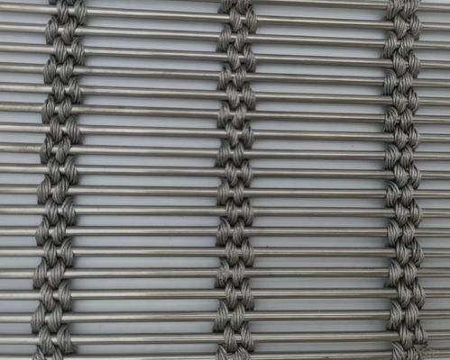 Soluzione di divisori per stanze tessuto a maglia di metallo flessibile PVD per coprire il muro