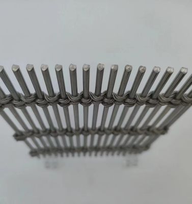 Soluzione di divisori per stanze tessuto a maglia di metallo flessibile PVD per coprire il muro
