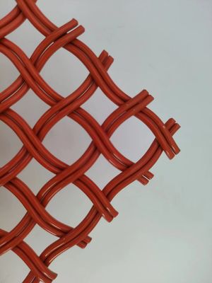 Arancione 5 mm Griglia di acciaio inossidabile architettonica Larghezza 0,6 m-2,4 m
