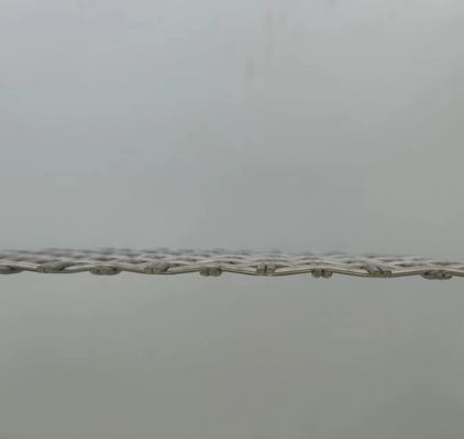 Argento 1,2 mm Architettura Woven Wire Mesh Soluzione di recinzione di sicurezza superiore