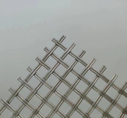 Argento 1,2 mm Architettura Woven Wire Mesh Soluzione di recinzione di sicurezza superiore