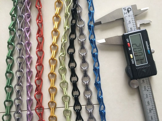 Schermo a mosca a catena di alluminio personalizzabile con rotaie e altri accessori