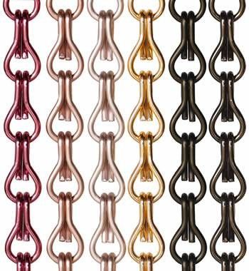 Metallo decorativo 2.0mm Chain Link Fly Screen Come soffitto personalizzato