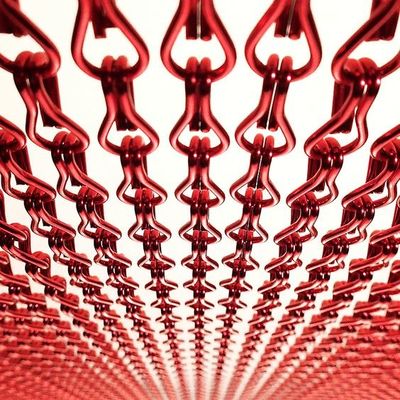 Metallo decorativo 2.0mm Chain Link Fly Screen Come soffitto personalizzato