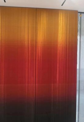 Peso leggero Flessibilità elevata Tessuto a maglia metallica flessibile per carta da parati ignifuga personalizzata