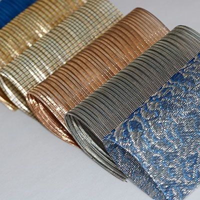 Peso leggero Flessibilità elevata Tessuto a maglia metallica flessibile per carta da parati ignifuga personalizzata