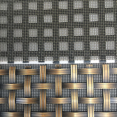 Griglie metalliche decorative a maglia da 2-6 mm a forma di foro quadrato