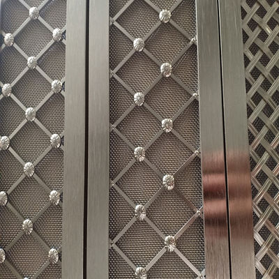 Griglie di rete di filo decorativa di tessuto di twill lucidato Eco-friendly